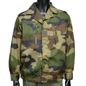 フランス軍放出品 F2 コンバットジャケット CCE迷彩 2ポケット [ 80M / デッドストック ] French Army F-2 Combat Jacket BDUジャケット 戦闘用ジャケット 戦闘服 軍服 コンバットユニフォーム バトルジャケット バトルユニフォーム 迷彩服 迷彩ジャケット 仏軍