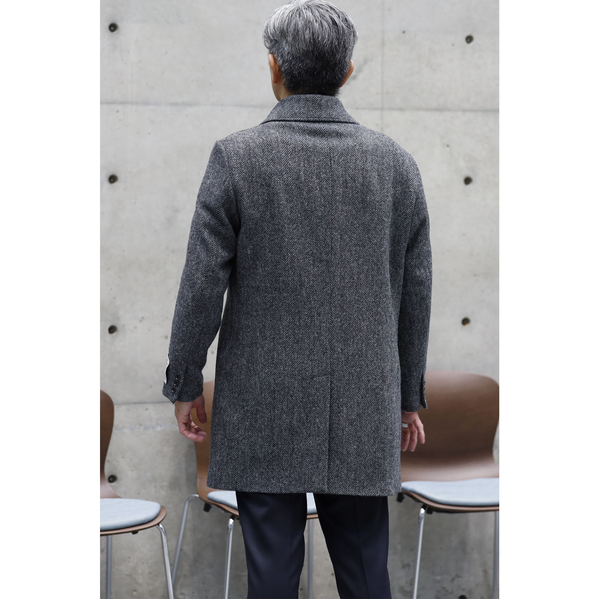 A.P.C. Harris Tweed ハリスツイード コート 美品 smcint.com