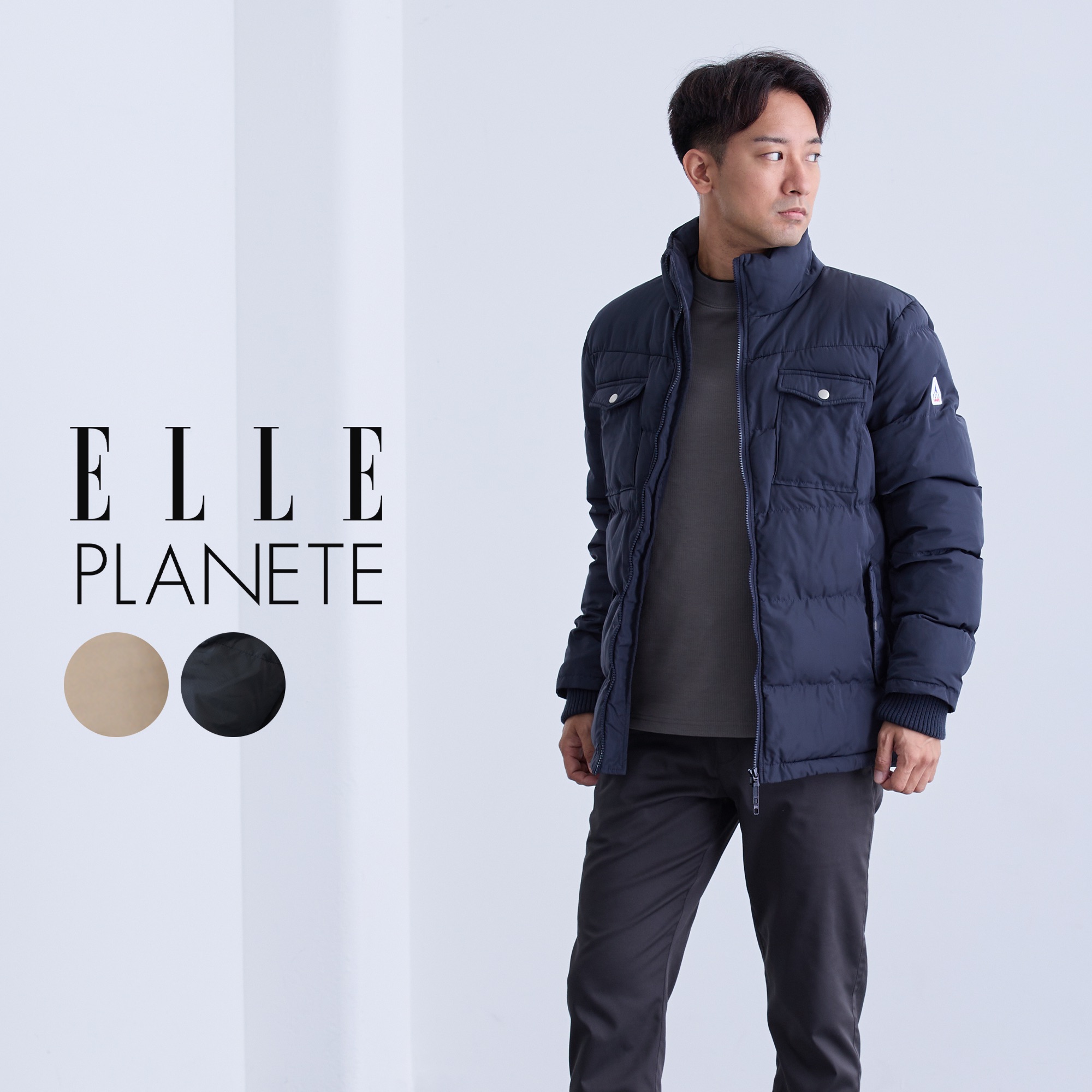 楽天市場】コート メンズ 冬 フード パデット ELLEPLANETE エル