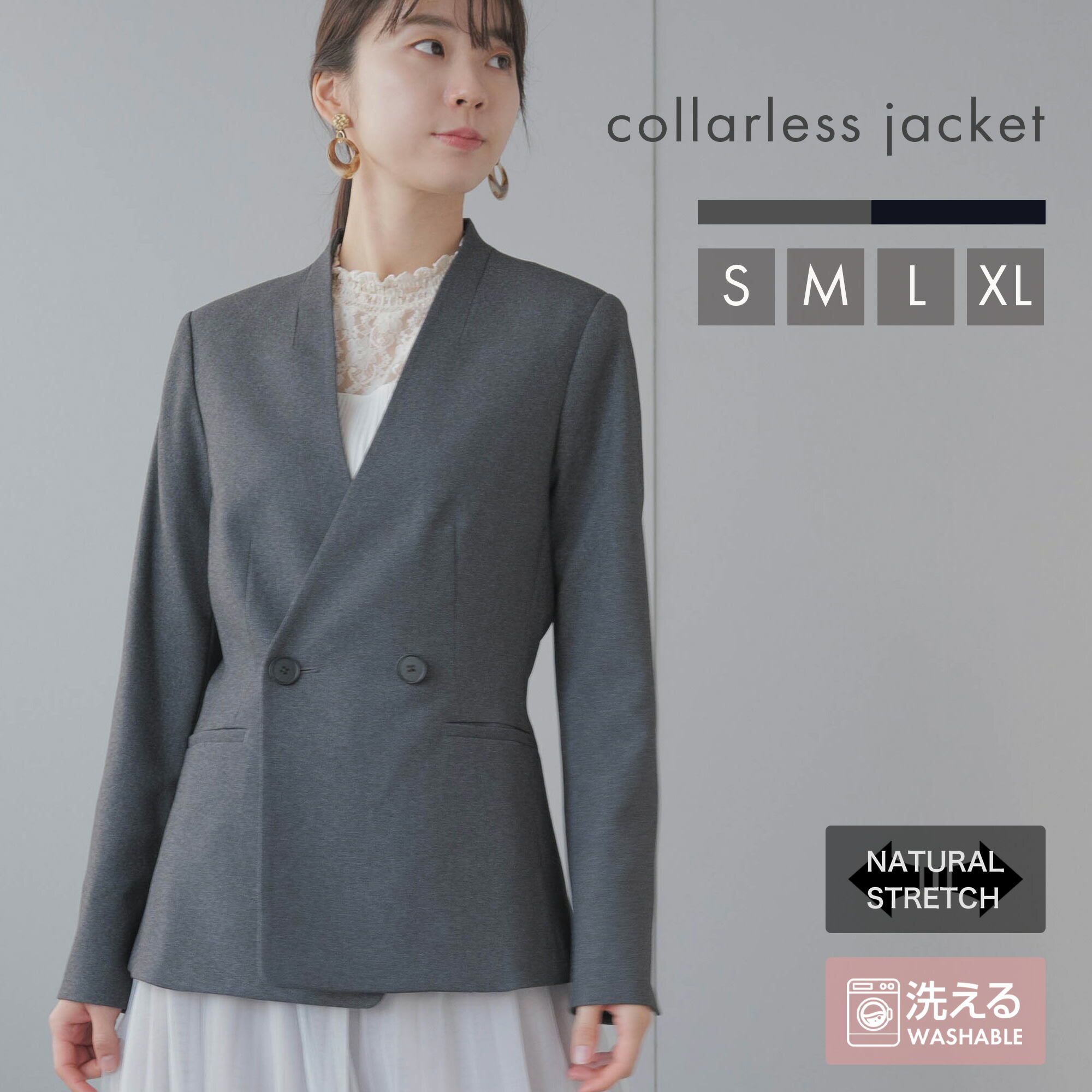 グレー テーラードジャケット シングルボタン 楽天市場】テーラードジャケット レディース シングルボタン ビジネス
