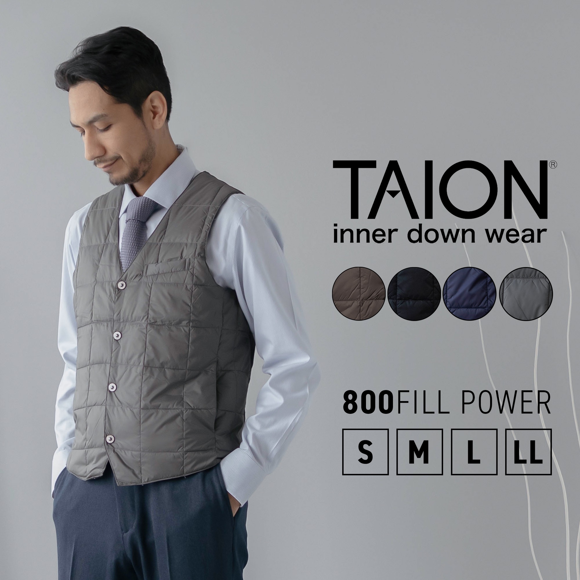 【極美品】TAIONダウンジレ　チャコールグレー　Mサイズ 楽天市場】TAION タイオン メンズ インナーダウンジレ 全4色