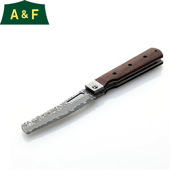 A&F 折りたたみ包丁 A&Fバーベキューシェフ70層ダマスカスパン切 エイアンドエフ AF89002007000000
