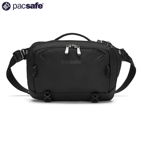 パックセーフ PacSafe ショルダーバッグ 斜めがけ EXP12 スリングクロスボディ ブラック RFIDセーフ スキミング防止 盗難防止 旅行 トラベル PAC12970379001000｜Retailer　リテイラー