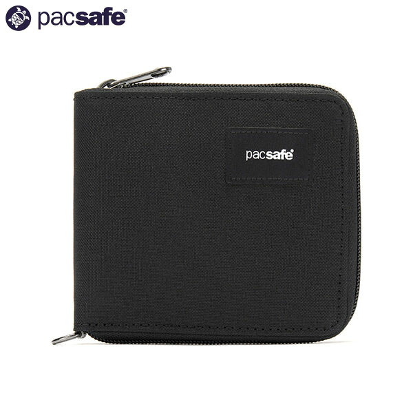 パックセーフ PacSafe 財布 二つ折り RFIDセーフ アラウンドウォレット ジェットブラック 黒 スキミング防止 盗難防止 旅行 トラベル PAC12970383130000｜Retailer　リテイラー