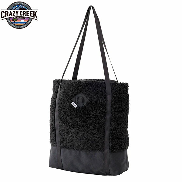 クレイジークリーク CRAZYCREEK トートバッグ CC FLEECE TOTE BAG ブラック 通勤 通学 旅行 サブバッグ ふわふわ 軽い 温かい CRC12590066001000