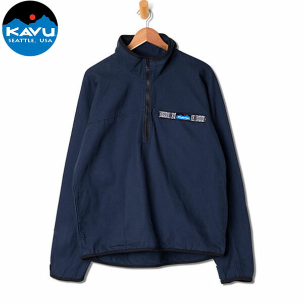 カブー KAVU メンズ ハーフジップ スローシャツ ミッドナイトネイビー アウトドア KAV19811305062