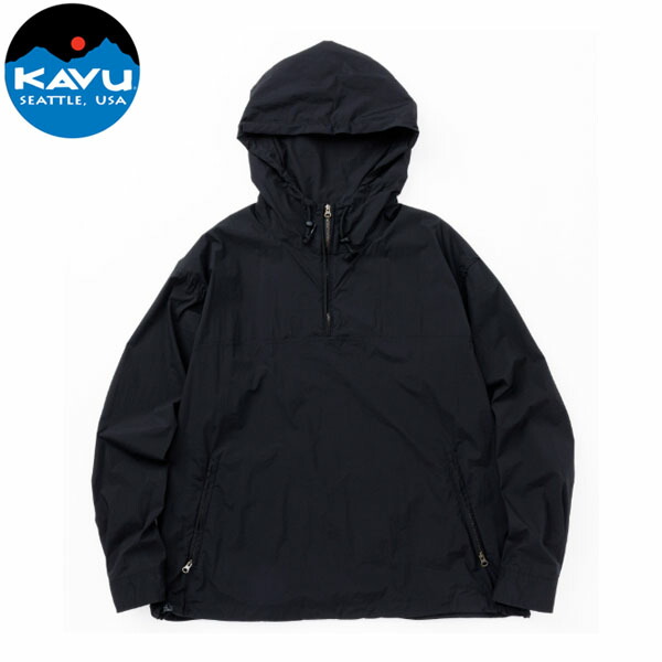 カブー KAVU メンズ アウター プルオーバージャケット ナイロンプルオーバー ブラック KAV19822202001