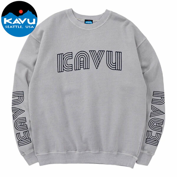 カブー KAVU メンズ スウェット ツイストロゴスウェット ライトグレー プルオーバースウェット 着心地 生地感 KAV19822322013