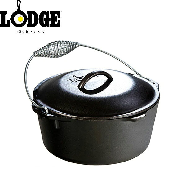 ロッジ LODGE 深鍋 キッチンオーヴン 10-1/4インチ L8DO3 ブラック キャストアイアン 鋳鉄 キャンプ アウトドア LDG19240061000005
