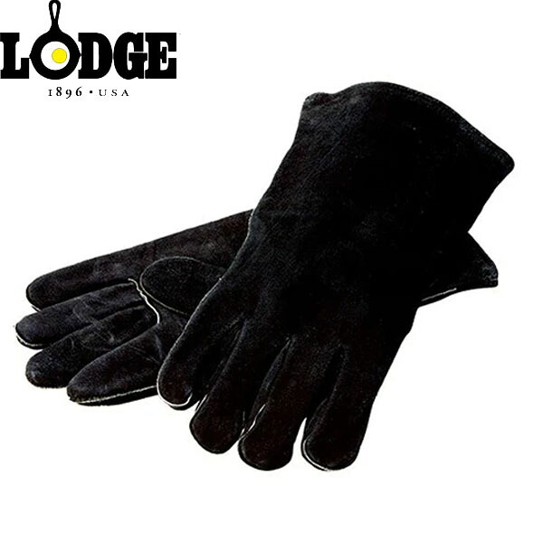 ロッジ LODGE 鍋つかみ レザーグローブ ブラック A5-2 キャンプ アウトドア LDG19240107001000