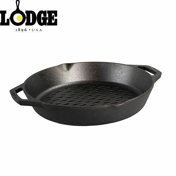 ロッジ LODGE 焼き網 デュアルハンドル グリルバスケット 12インチ L10GBL ブラック キャンプ アウトドア LDG19240284000012｜Retailer　リテイラー