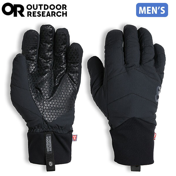 アウトドアリサーチ OUTDOOR RESEARCH メンズ 手袋 ストウ エアロジェル グローブ ブラック アウトドア OR19846394001 7,877円