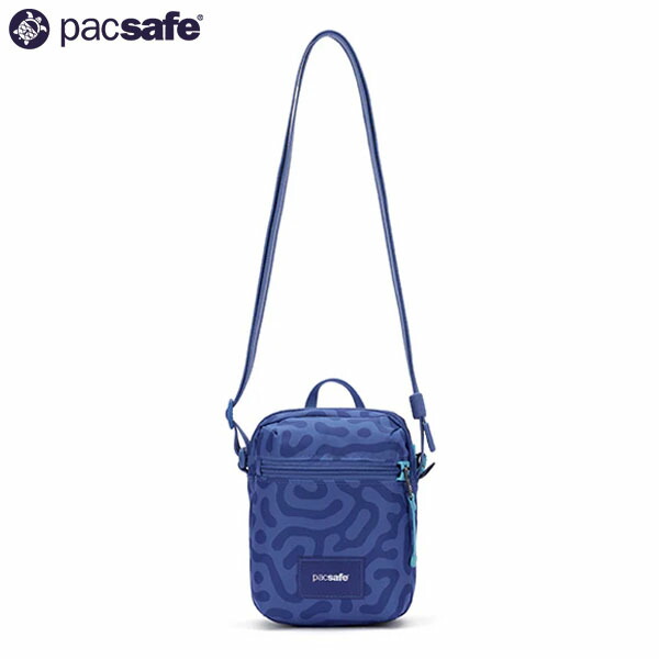 パックセーフ PacSafe GO マイクロ クロスボディ セルリアンブルー ショルダーバッグ セキュリティポーチ 斜めがけ RFID スキミング防止 盗難防止 海外旅行 トラベル 防犯 PAC12970364827000