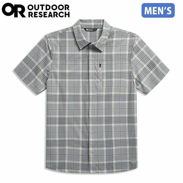 アウトドアリサーチ OUTDOOR RESEARCH Ms アストロマン S/S サンシャツ ライトピュータープレッド メンズ 半袖 シャツ 吸汗速乾 ストレッチ素材 軽量 UVカット UPF30 OR19846511323