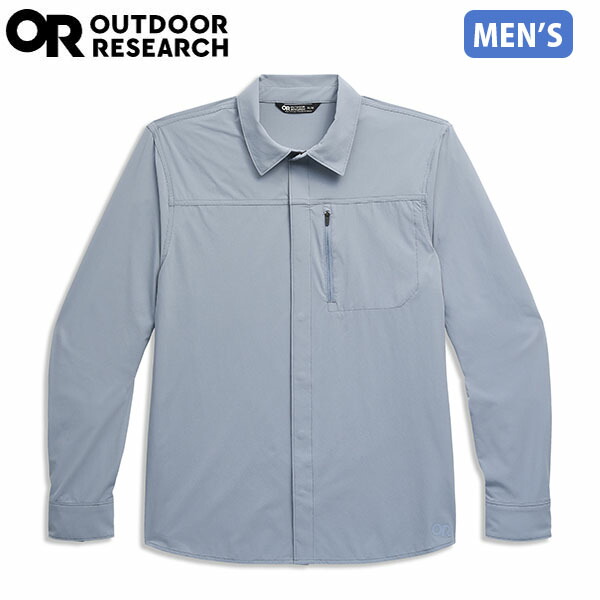アウトドアリサーチ OUTDOOR RESEARCH Ms アストロマン L/S サンシャツ スレート メンズ 長袖 シャツ 吸汗速乾 ストレッチ素材 軽量 UVカット UPF30 OR19846513107