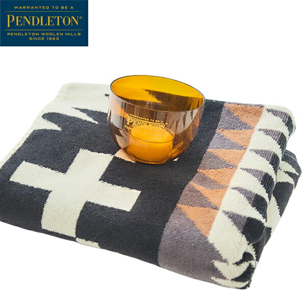 PENDLETON ペンドルトン 二階建てバス蝋燭 西洋手ぬぐい書き割り ヴィンテージロゴハーディングアンバースパイダーロック PEN19370082027000