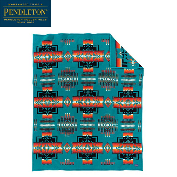 PENDLETON ペンドルトン チーフジョセフクリブブランケット ZD632 青緑色 PEN19373097124000