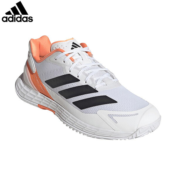 アディダス adidas メンズ 庭球シューズ デファイアント 素早さ 2 庭球 フットウェアホワイト/中核グループ黒いこと/ルシッドオレンジ ADSJR1745