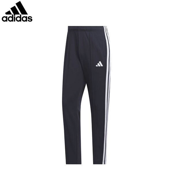 アディダス adidas メンズ トラックパンツ スリーストライプス スリムフィット ダブルニット オープンヘム トラックパンツ（ジャージ） レジェンドインク/ホワイト スポーツ 運動 トレーニング ADSCA605KR8897