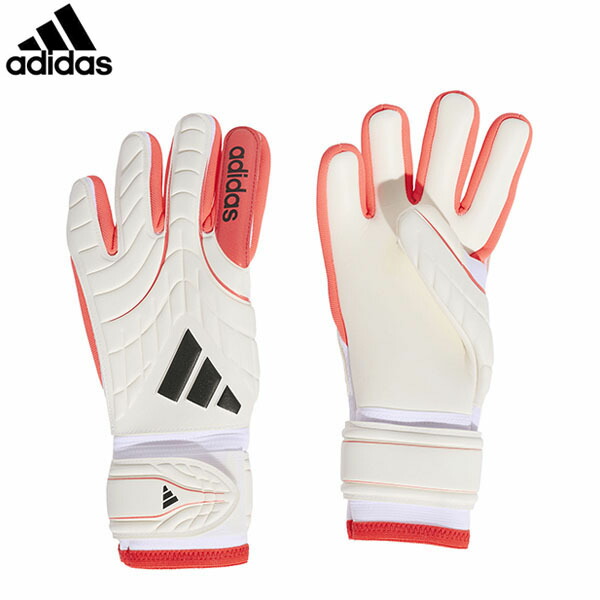 アディダス adidas キッズ ジュニア 子供 サッカー ゴールキーパーグローブ 手袋 コパ リーグ ジュニア ホワイト/ルシッドレッド/ブラック ADSRG714KA7812
