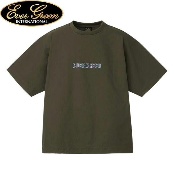 エバーグリーン EVERGREEN 半袖Tシャツ E.G.マイクロリップストップ ルーズフィットTシャツ ストレッチ アウトドア 釣り フィッシング ダークネイビー AZREVG575