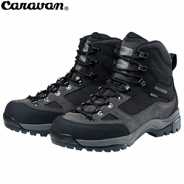 【楽天市場】キャラバン CARAVAN グランドキング トレッキングシューズ 登山靴 GK8X_FFF 191ブラック/グレー ユニセックス