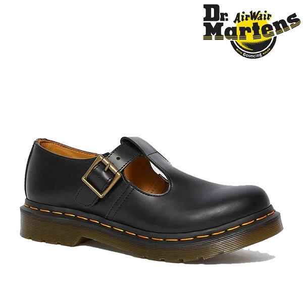 ドクターマーチン 14852001 POLLEY Tバーシューズ BLACK 黒 ブラック レディース Dr.Martens DRM14852001｜Retailer　リテイラー