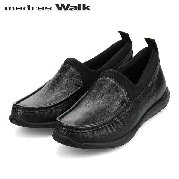 マドラスウォーク madras Walk レディース ゴアテックス シューズ スリッポン MWL1021 BLACK 防水透湿 ストレッチ MADMWL1021BLA