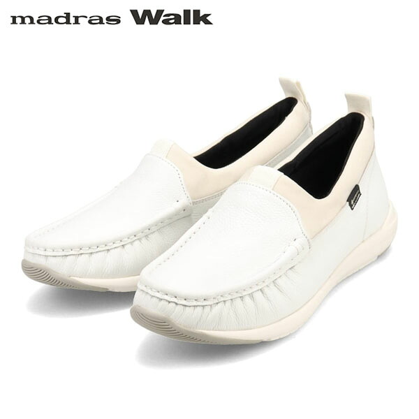 マドラスウォーク madras Walk レディース ゴアテックス シューズ スリッポン MWL1021 WHITE 防水透湿 ストレッチ MADMWL1021WHT 13,794円