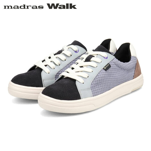 マドラスウォーク madras Walk レディース ゴアテックス レザースニーカー シューズ MWL1022S BLUE/C 防水透湿 軽量 MADMWL1022SBLUC