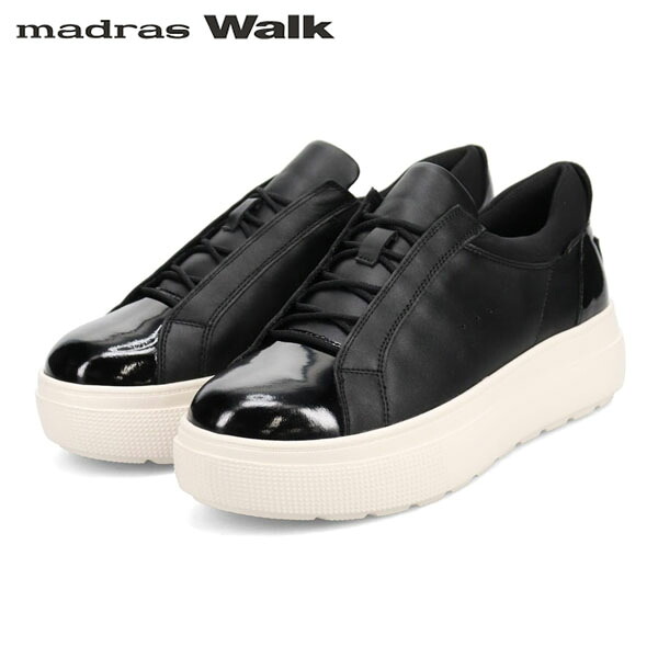 マドラスウォーク madras Walk レディース ゴアテックス スニーカー 厚底 レザー MWL1025 BLACK 防水透湿 MADMWL1025BLA 14,898円