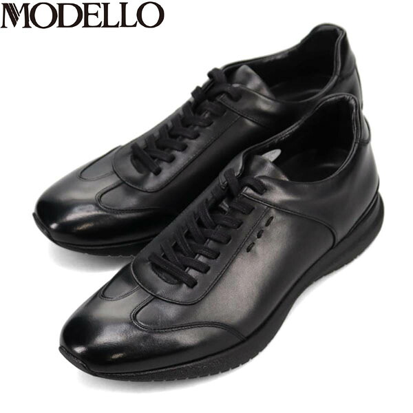 モデロ MODELLO メンズ レザースニーカー ビジネスシューズ DM3405 BLACK ブラック カジュアル 通勤 マドラス madras MODDM3405BLA|Retailer リテイラー