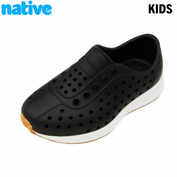 原住民シューズ Native Shoes キッズ お坊っちゃん スリッポン 待ち合い所 Robbie Child JfyBlk/ShlWht/MshSpckRb ラバーソール NAT131106001034