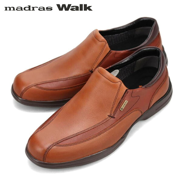 マドラスウォーク madras Walk メンズ ゴアテックス スリッポン MW7401 L-BROWN/BROWN 防水透湿 GORE-TEX 全天候 雨 カジュアルシューズ MADMW7401LBRBRN｜Retailer　リテイラー 16,363円