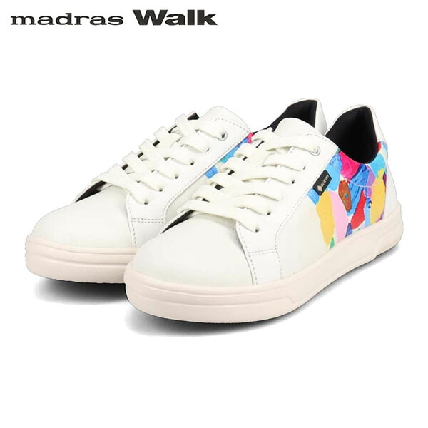マドラスウォーク madras Walk レディース ゴアテックス レザースニーカー MWL1022B WHITE-PR 防水透湿 GORE-TEX 全天候 雨 MADMWL1022BWHTPR 14,605円