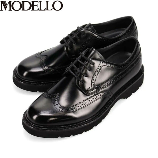 モデロ MODELLO 大きいサイズ ドレスシューズ ビジネスシューズ 革靴 DMK3412 BLACK ブラック マドラス madras MODDMK3412BLA|Retailer リテイラー