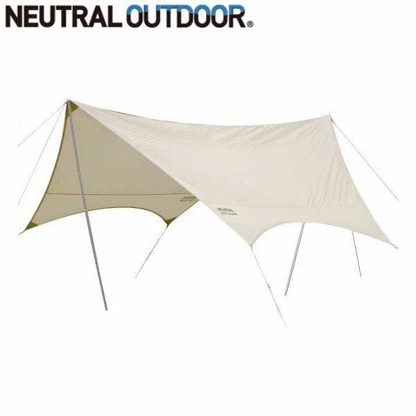 ニュートラルアウトドア NEUTRAL OUTDOOR NT-TA01 GEタープ4.0 アイボリー 中型 ヘキサ型 収納袋付 NT23459