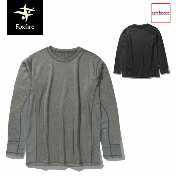 フォックスファイヤー Foxfire メンズ クルーネックインナー カットソー トップス 長袖 TS EX HEAT労働者の一団 TS EX HEAT Crew 静電気押しとどめる FOX5115349