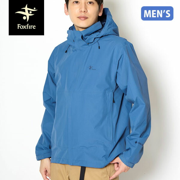 フォックスファイヤー Foxfire メンズ ゴアテックス マウンテンパーカー ネストシェルジャケット スレートブルー 防水透湿 登山 FOX5213676043
