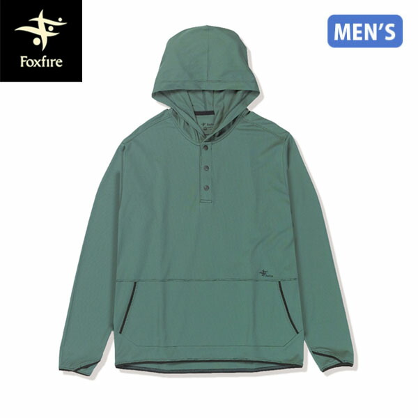 フォックスファイヤー Foxfire メンズ 防虫パーカー SCハニカムフーディ アッシュグリーン 防虫 UVカット 速乾 虫よけ 釣り FOX5215646246