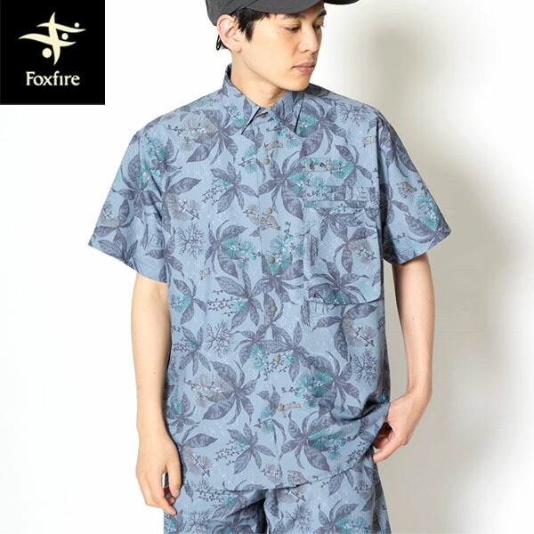 フォックスファイヤー Foxfire メンズ 半袖プルオーバー FISHDOMプルオーバーS/S 薄墨色 魚釣り 半袖 素っ気ない FOX6912603020