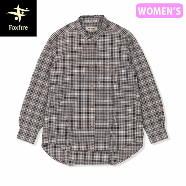 フォックスファイヤー Foxfire レディース 山シャツ 長袖 Cシールドバンピーシャツ ベージュ 遮熱 UVカット 登山 FOX8212687011 9,636円