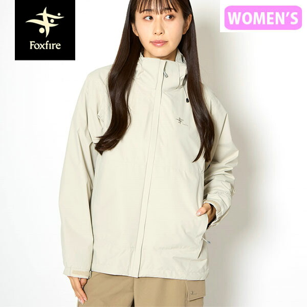 フォックスファイヤー Foxfire レディース マウンテンパーカー ゴアテックス ネストシェルジャケット グラナイトサンド GORE-TEX 防水透湿 登山 FOX8213634228