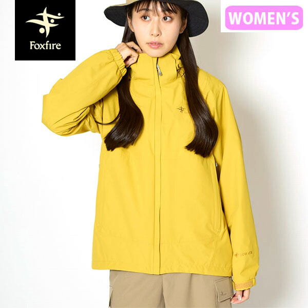 フォックスファイヤー Foxfire レディース マウンテンパーカー ゴアテックス ネストシェルジャケット ゴールドイエロー GORE-TEX 防水透湿 登山 FOX8213634238