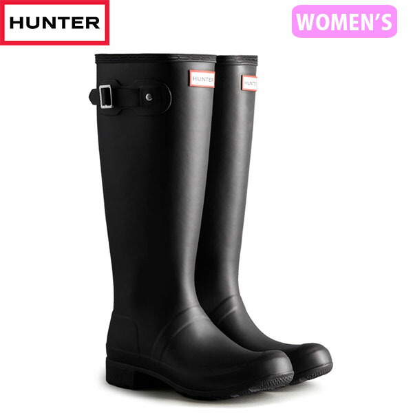 美品⭐︎HUNTERレインブーツ WOMAN】WOMENS REFINED TALL NEOPRENE ZIP BOOT（レインシューズ