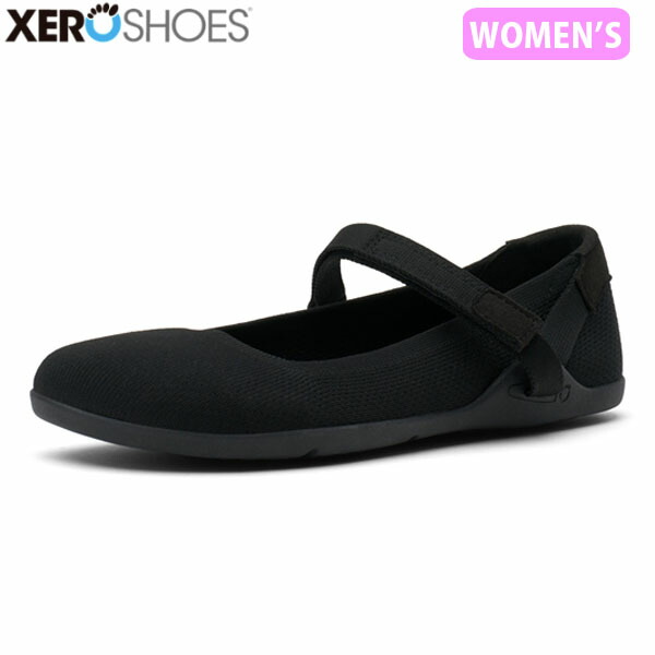 ゼロシューズ XEROSHOES レディース カジュアルシューズ キャシーニット Black ブラック ニットアッパー XERCBBWBLCK