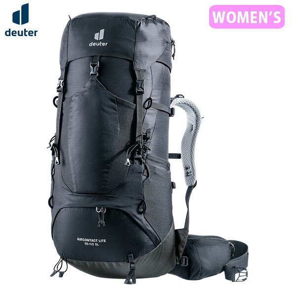 ドイター deuter レディース 女性用 リュック バックパック エアコンタクトライト35 ＋10SL ブラック×グラファイト 登山 ハイキング D3340023 DEU33400237403