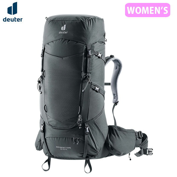 ドイター deuter レディース 女性用 リュック バックパック エアコンタクトコア55＋10SL グラファイト 登山 トレッキング DEU33504264014
