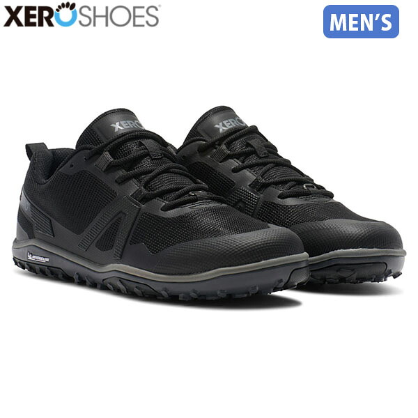 ゼロシューズ XEROSHOES メンズ スニーカー M's スクランブラーロウ EV ブラック/スチールグレイ ランニング アウトドア XERSLVMBKSG