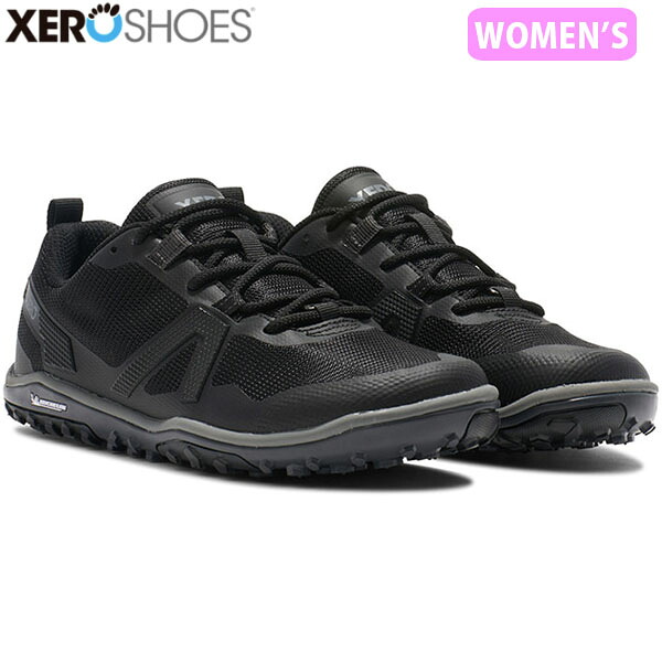 ゼロシューズ XEROSHOES レディース スニーカー M's スクランブラーロウ EV ブラック/スチールグレイ ランニング アウトドア XERSLVWBKSG